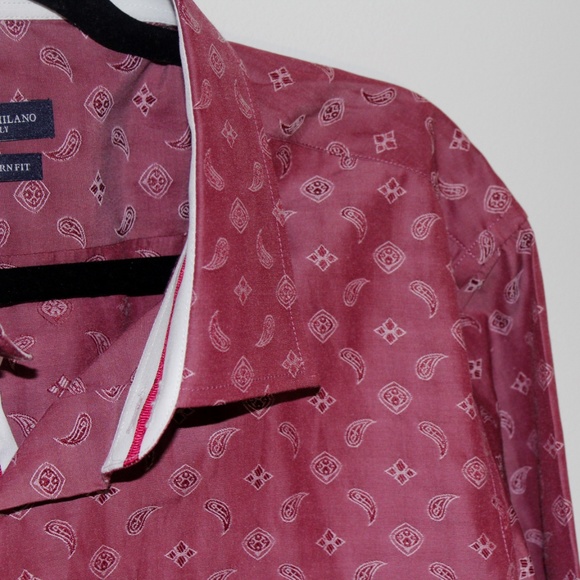 Rosso Milano Modern Fit Dress Shirt - Picture 8 of 8